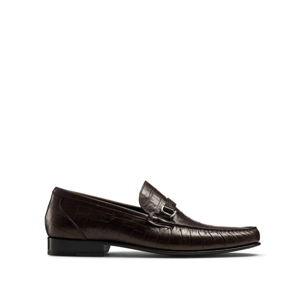 Chocolate Russell & Bromley Elite Slip On Men\'s Moccasins | PH-2-EZNH