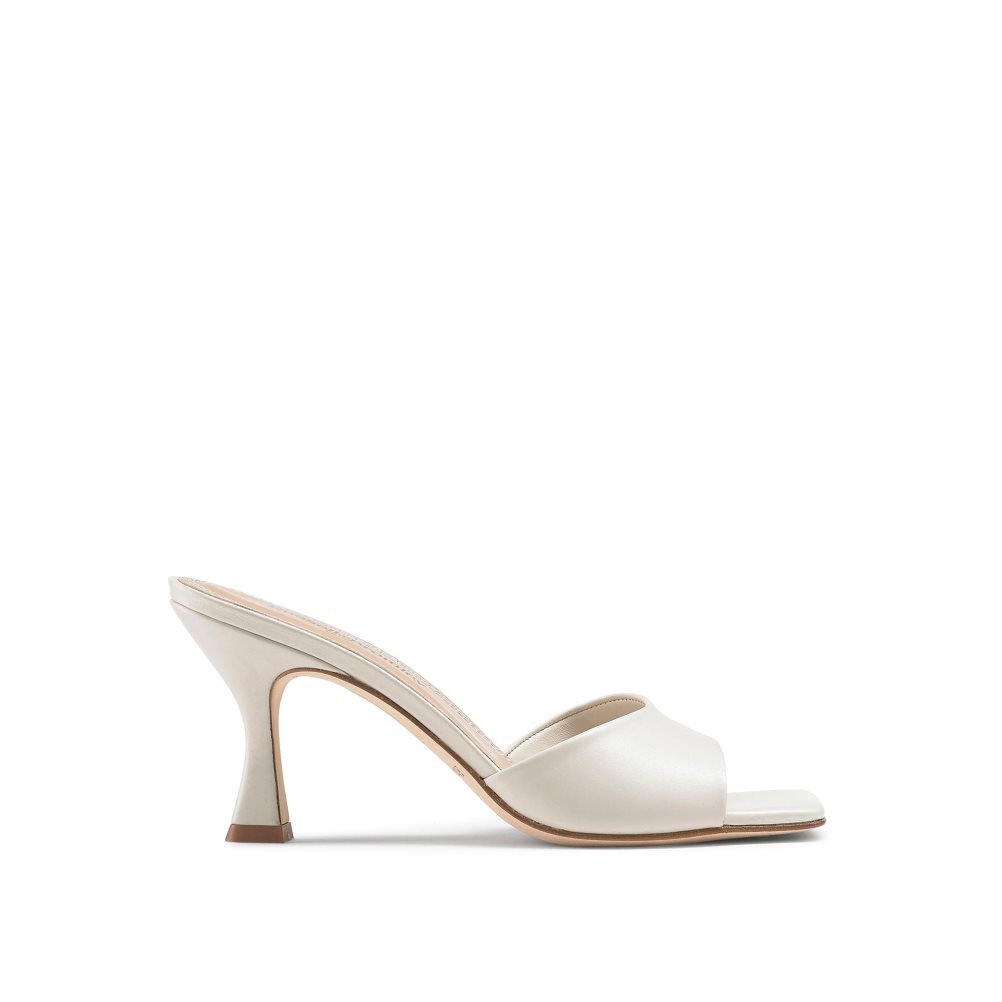 Cream Russell & Bromley Mojito 90’s Heeled Women\'s Mules | PH-1-UTZY