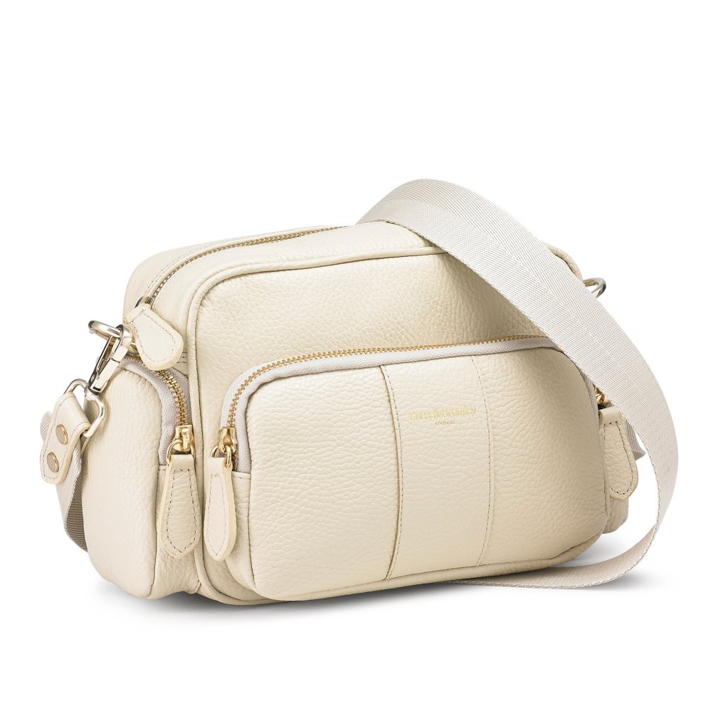 Cream Russell & Bromley Snapshot Multi-pocket Women's Crossbody Bags | PH-5-FIJE