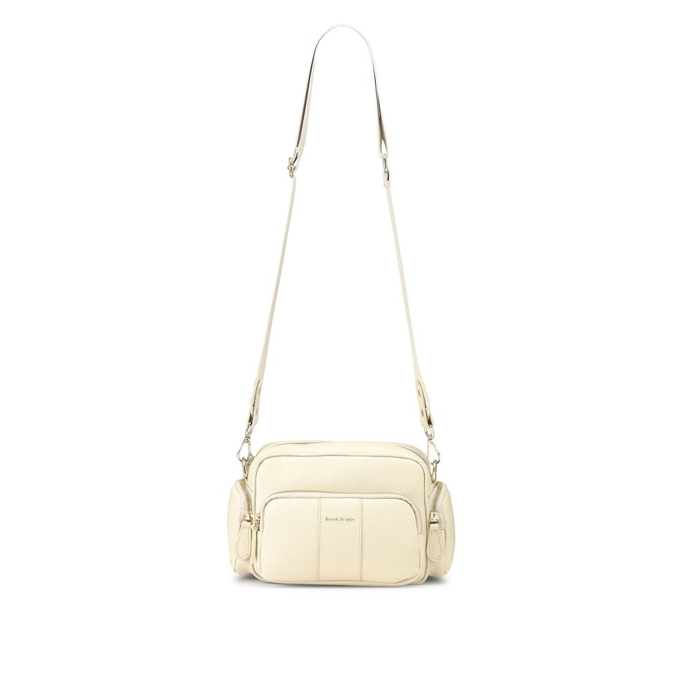 Cream Russell & Bromley Snapshot Multi-pocket Women's Crossbody Bags | PH-5-FIJE