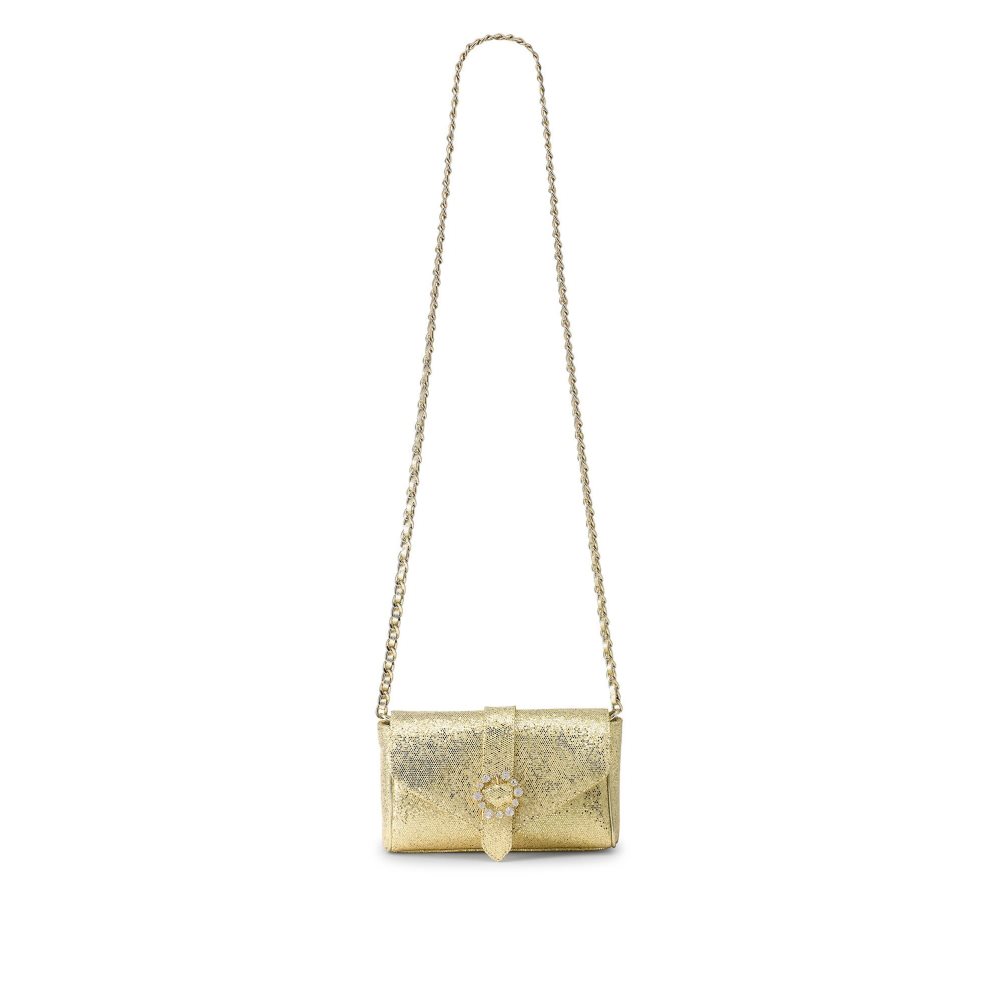 Gold Russell & Bromley Strictly Jewel Buckle Chain Women's Crossbody Bags | PH-3-WQMT