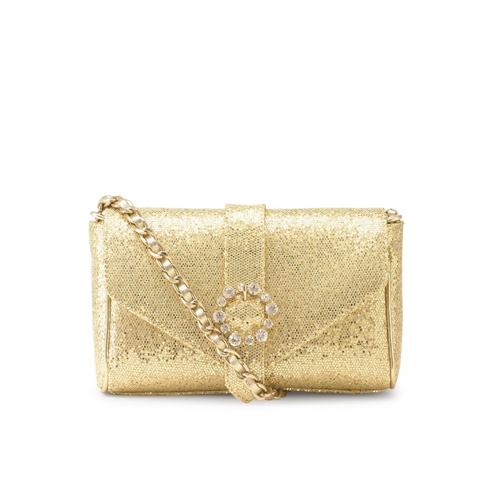 Gold Russell & Bromley Strictly Jewel Buckle Chain Women\'s Crossbody Bags | PH-3-WQMT