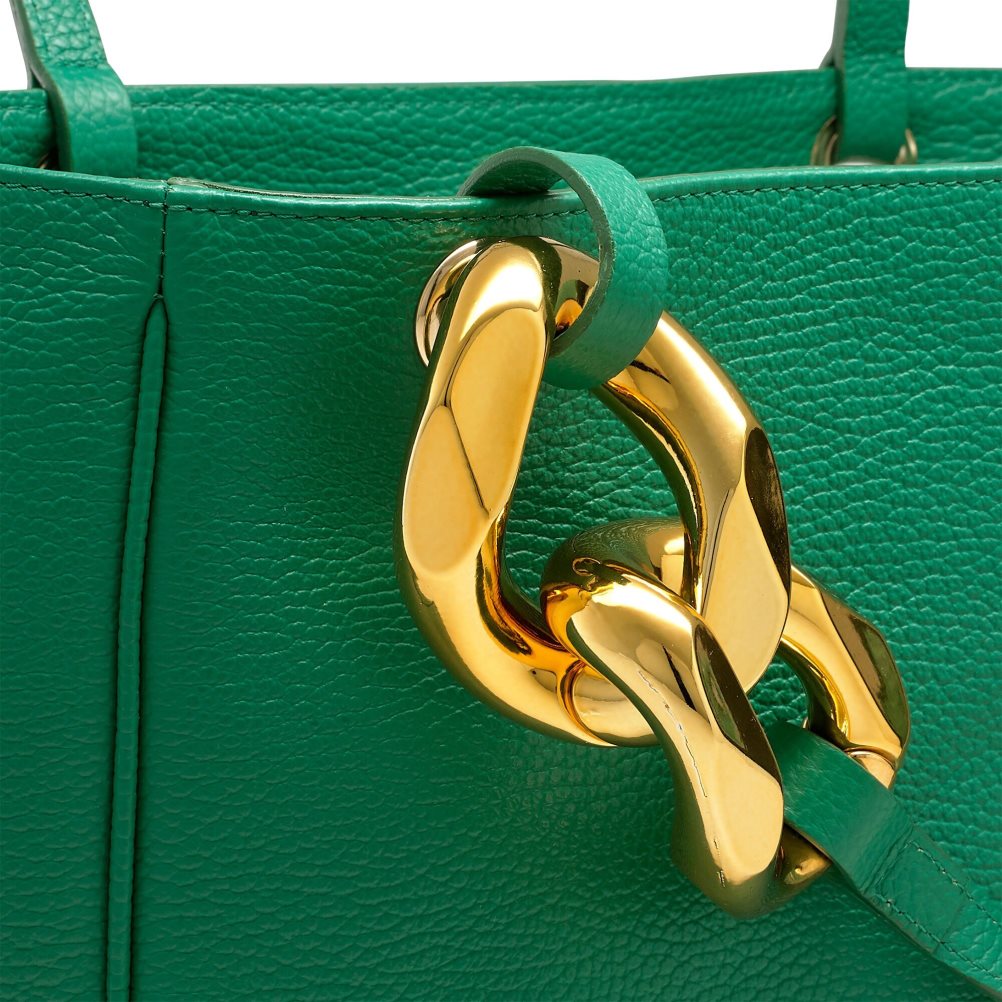 Green Russell & Bromley Chainy Chain Detail Top Women's Handbag | PH-2-DSBC