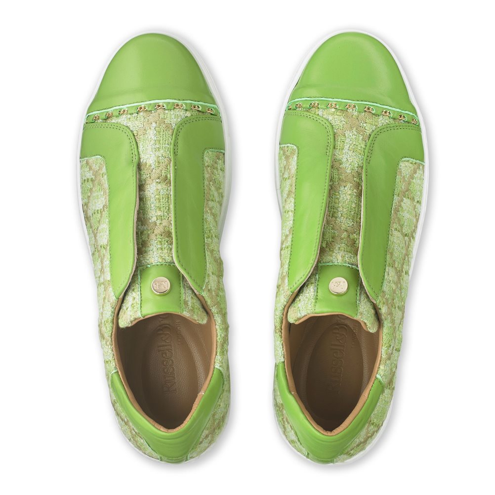 Green Russell & Bromley Seawalk Laceless Women's Trainers | PH-9-ATLY