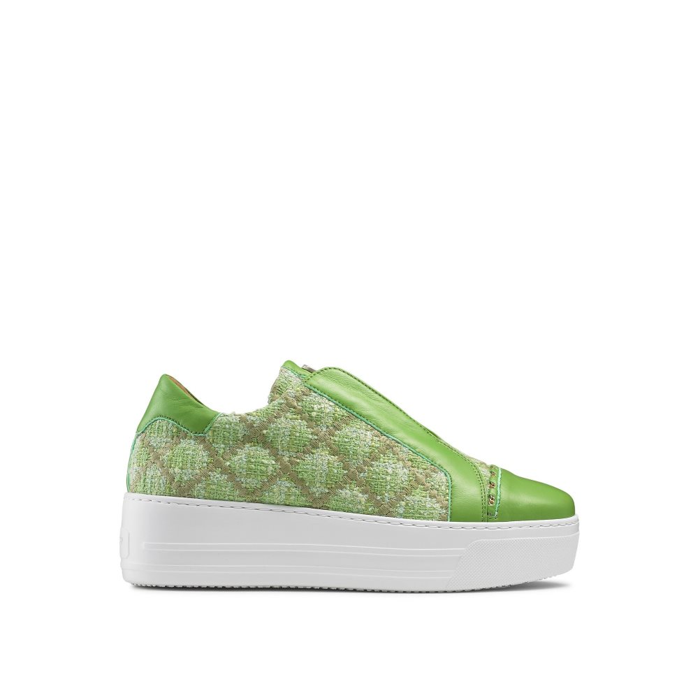 Green Russell & Bromley Seawalk Laceless Women\'s Trainers | PH-9-ATLY