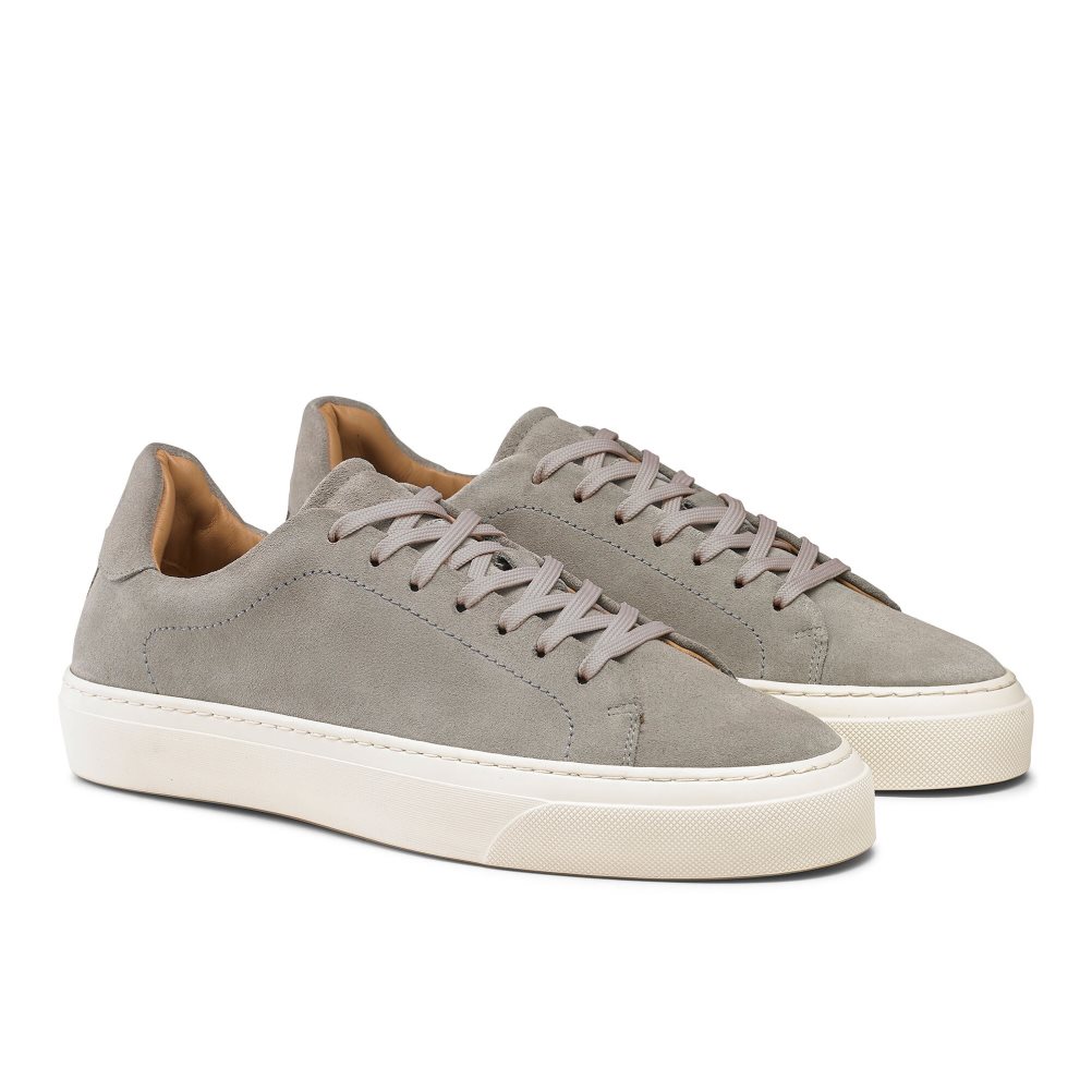 Grey Russell & Bromley Out Pace Luxury Men's Trainers | PH-7-ZJIK