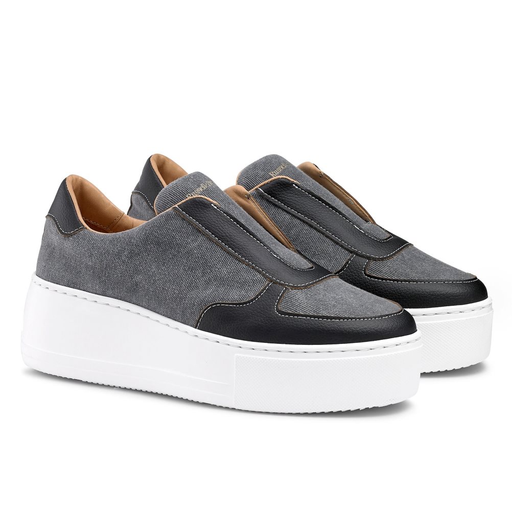 Grey Russell & Bromley Park Ave Eco Flatform Women's Platform Shoes | PH-7-HIGJ