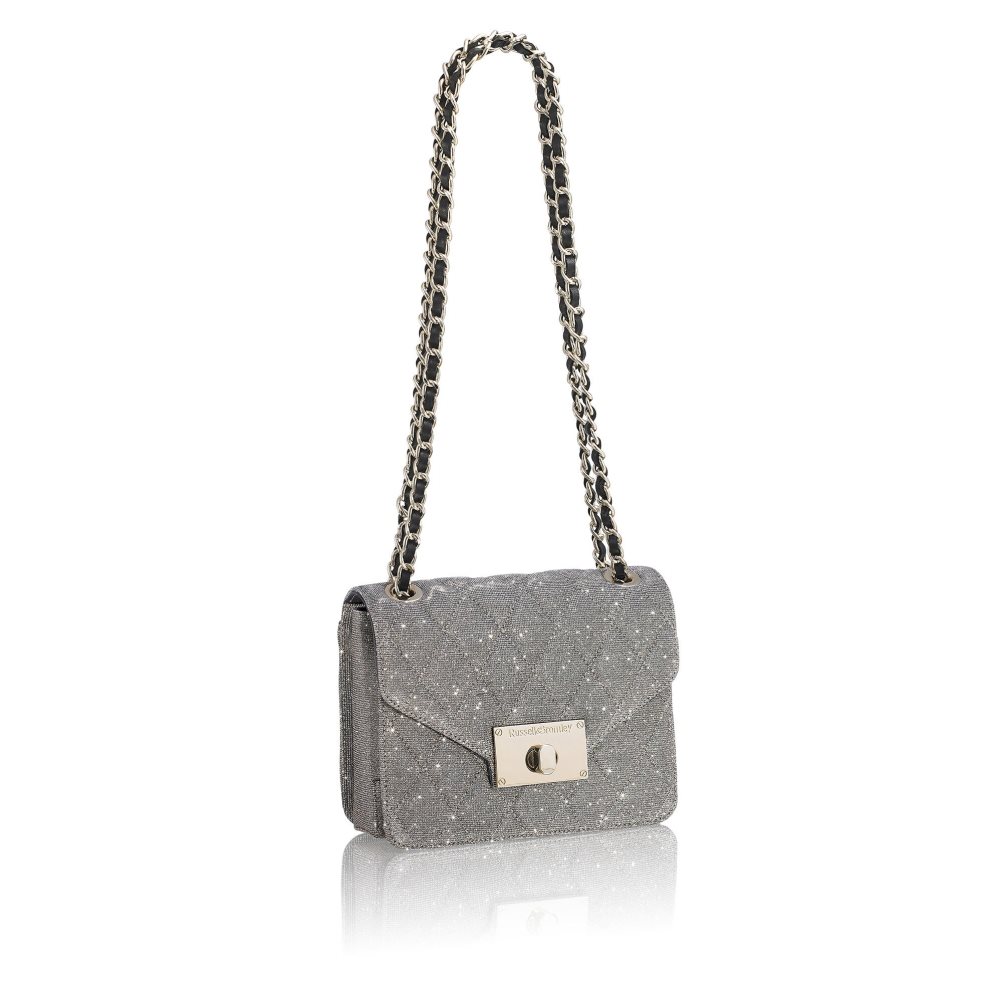 Grey Russell & Bromley Quiltpurse Boxy Chain Women's Shoulder Bags | PH-7-LAZS