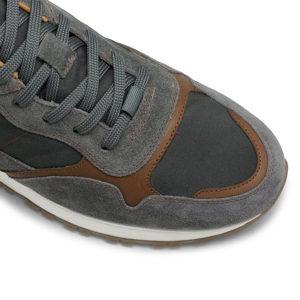 Grey Russell & Bromley Rannoch Oxford Lace Runner Men's Trainers | PH-5-PELQ