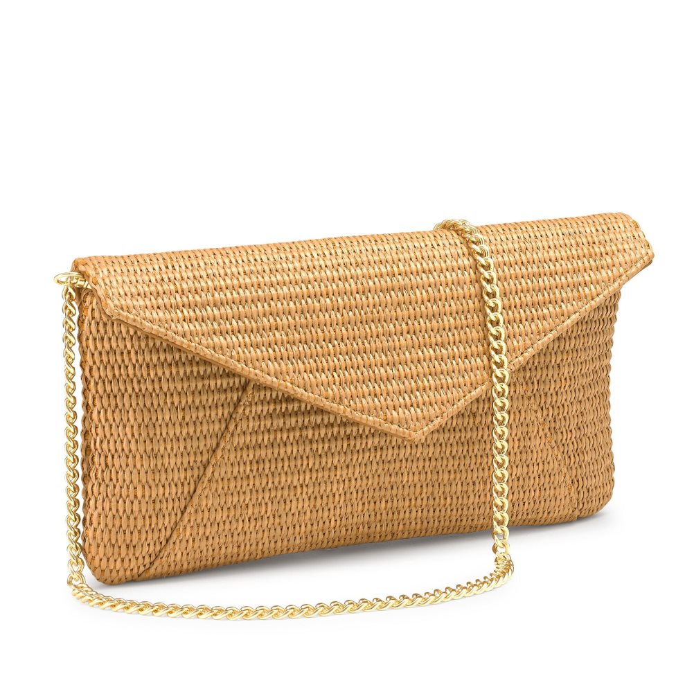 Khaki Russell & Bromley Topform Envelope Women's Clutch Bag | PH-4-PQAV