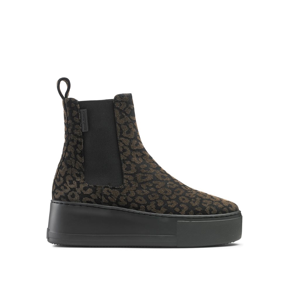 Leopard Russell & Bromley Park Way Women\'s Chelsea Boots | PH-3-KNXZ