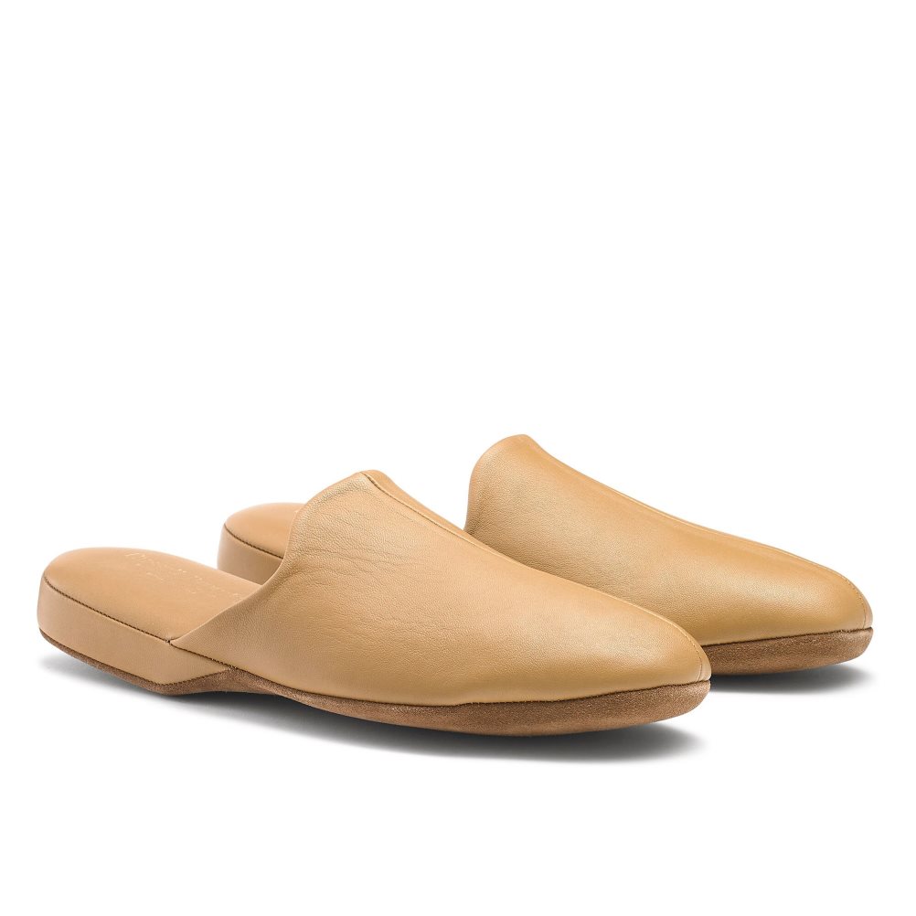 Light Brown Russell & Bromley Dominic Men's Slippers | PH-1-ZMEA