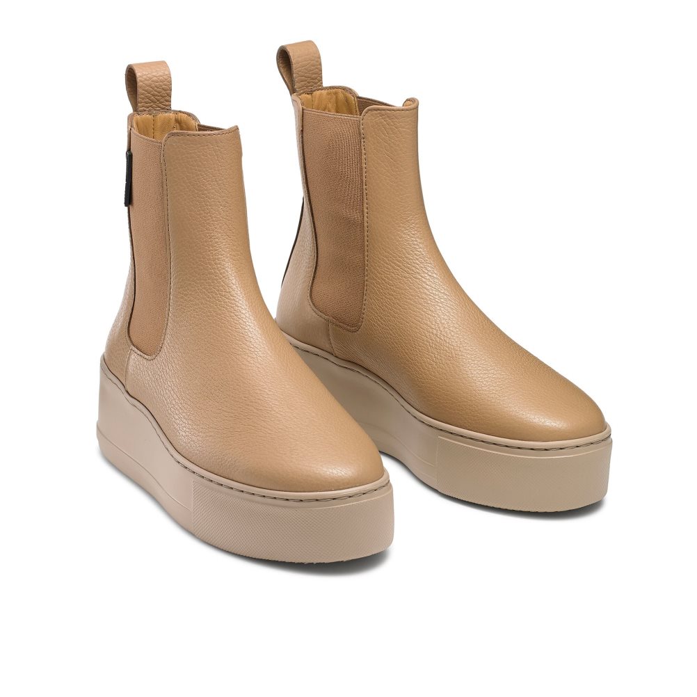 Light Brown Russell & Bromley Park Way Women's Chelsea Boots | PH-1-JSMV