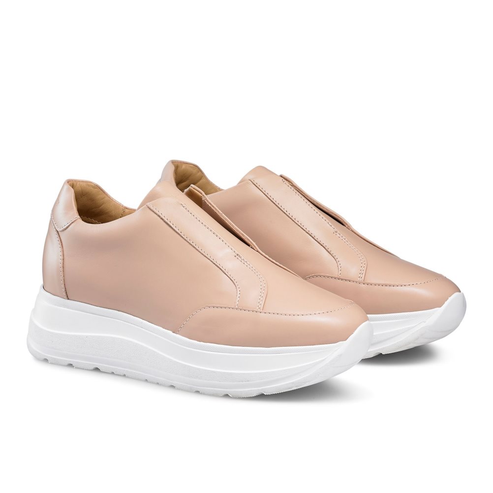 Light Brown Russell & Bromley Speed Up Laceless Runner Women's Trainers | PH-3-GHNY