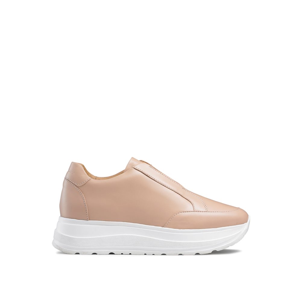 Light Brown Russell & Bromley Speed Up Laceless Runner Women\'s Trainers | PH-3-GHNY