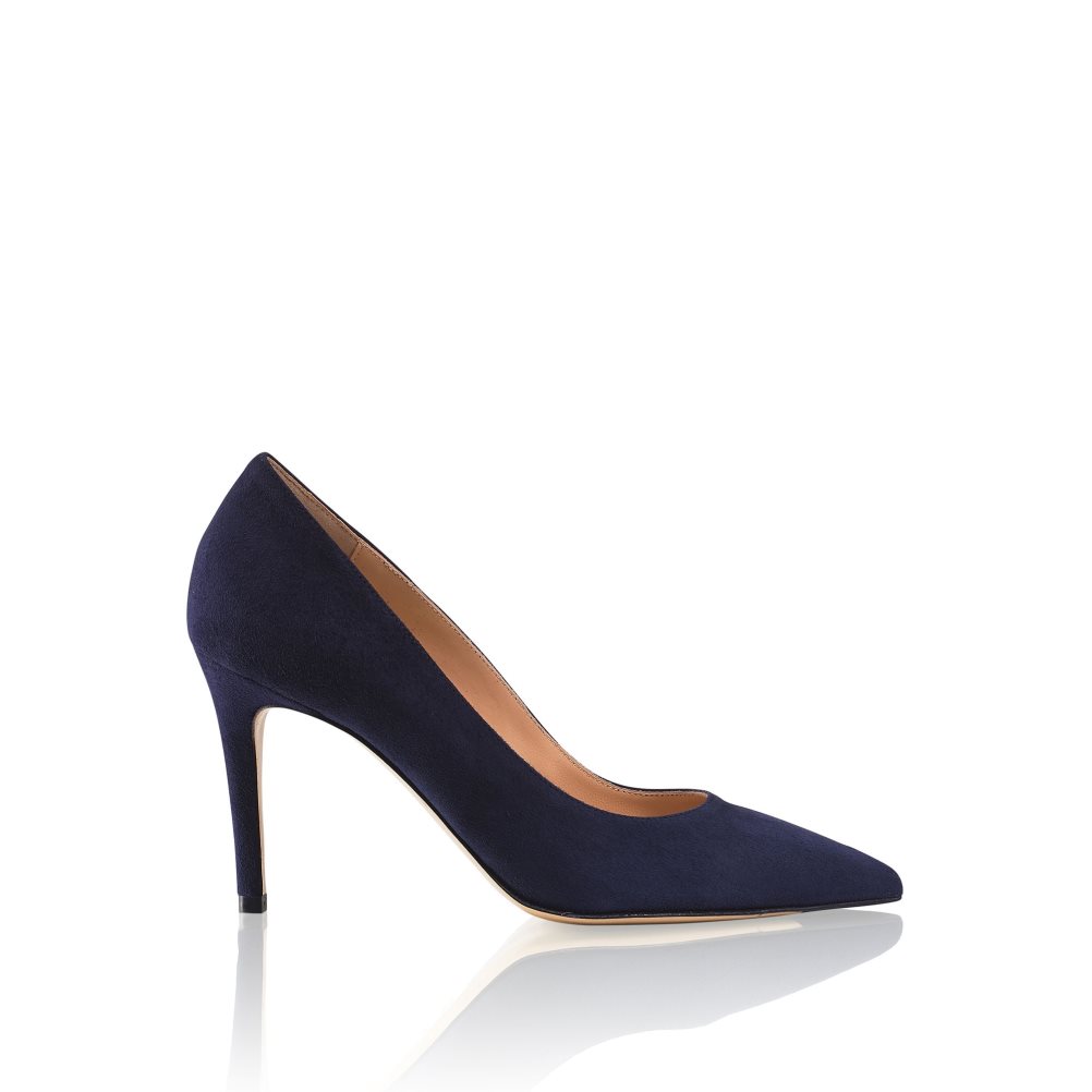 Navy Russell & Bromley 85mm Stiletto Women\'s Heels | PH-6-RTVX