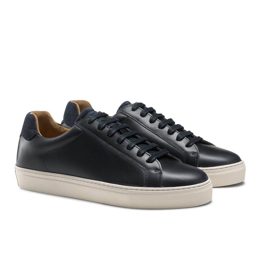 Navy Russell & Bromley Downfield Derby Lace Up Men's Trainers | PH-6-GOFU