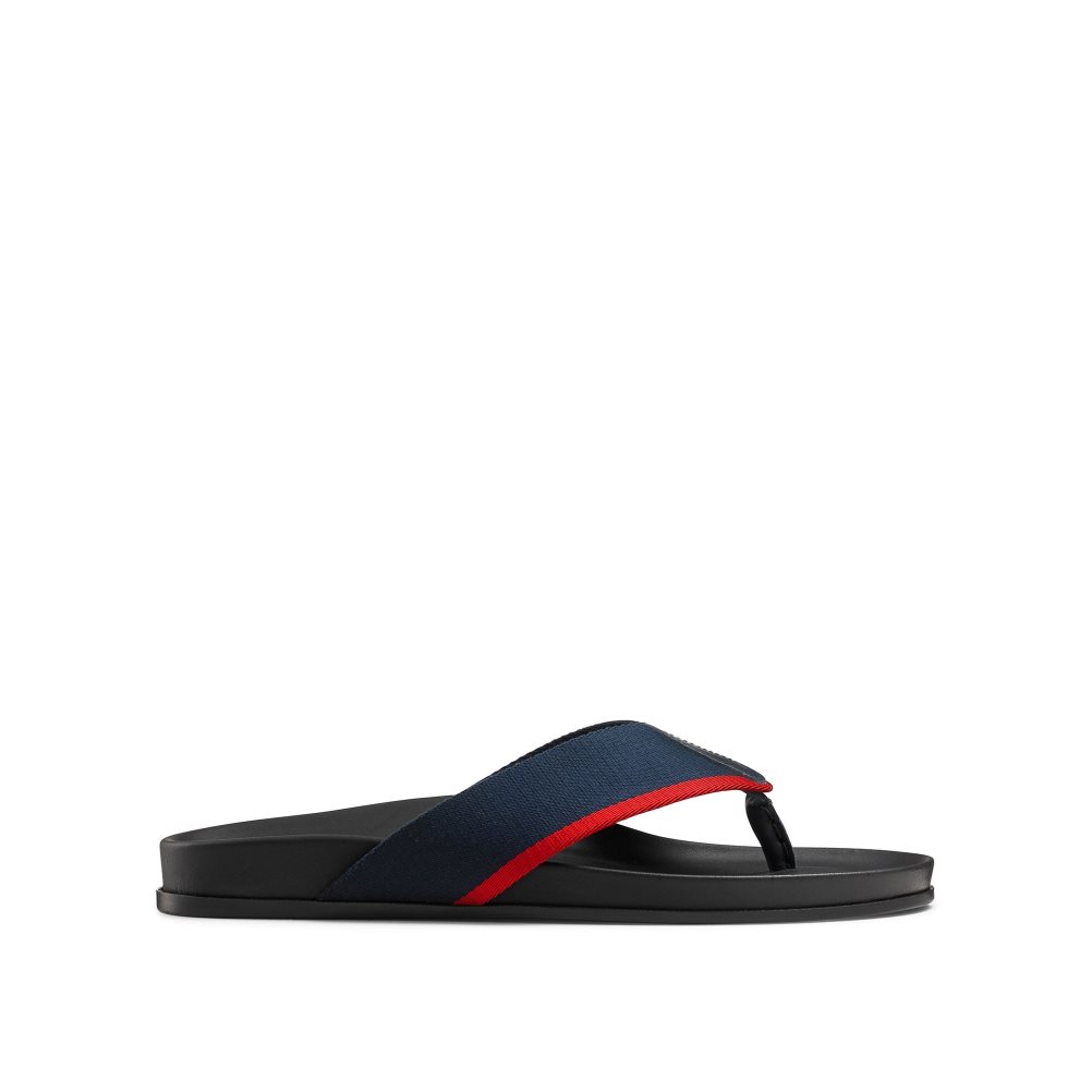 Navy Russell & Bromley Fab Men\'s Toe-Post Sandals | PH-2-ABVN