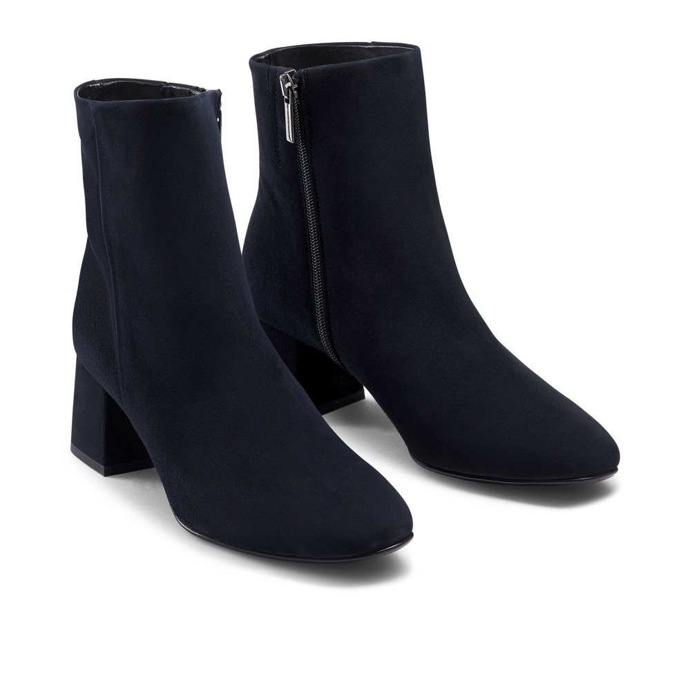 Navy Russell & Bromley Infinity Women's Ankle Boots | PH-9-SJRX