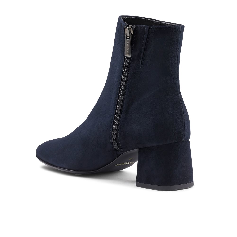 Navy Russell & Bromley Infinity Women's Ankle Boots | PH-9-SJRX