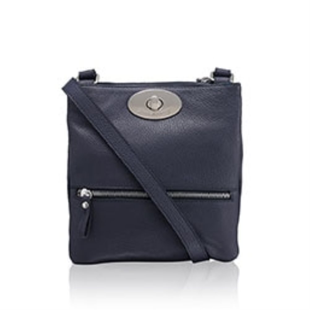 Navy Russell & Bromley Lincoln Turnlock Women\'s Crossbody Bags | PH-6-ALHM