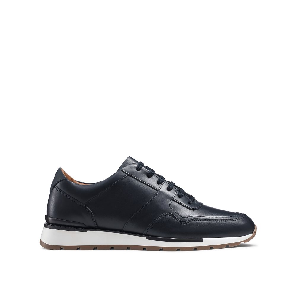 Navy Russell & Bromley Lomond Lace-up Men\'s Trainers | PH-1-EUTG