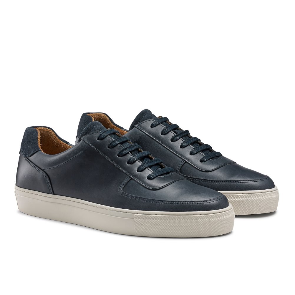 Navy Russell & Bromley Outfield Lace Up Men's Trainers | PH-2-KWUS