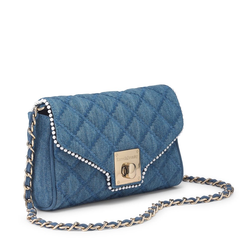 Navy Russell & Bromley Promenade Chain Women's Mini Bag | PH-4-RNBJ