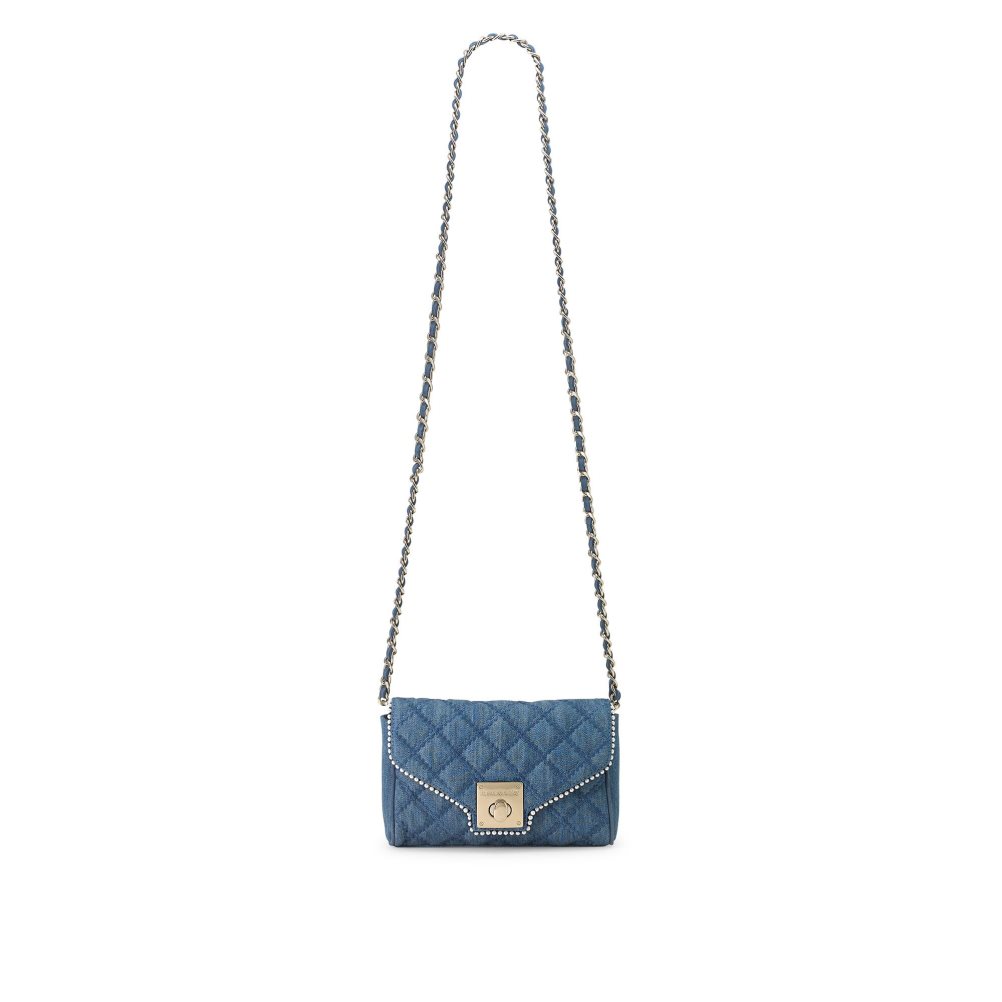 Navy Russell & Bromley Promenade Chain Women's Mini Bag | PH-4-RNBJ