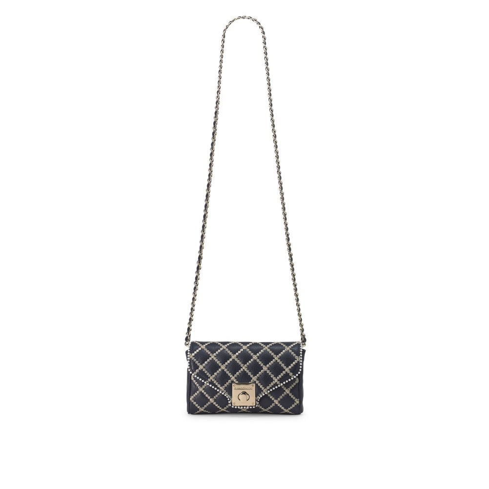 Navy Russell & Bromley Promenade Chain Women's Mini Bag | PH-9-JYXM