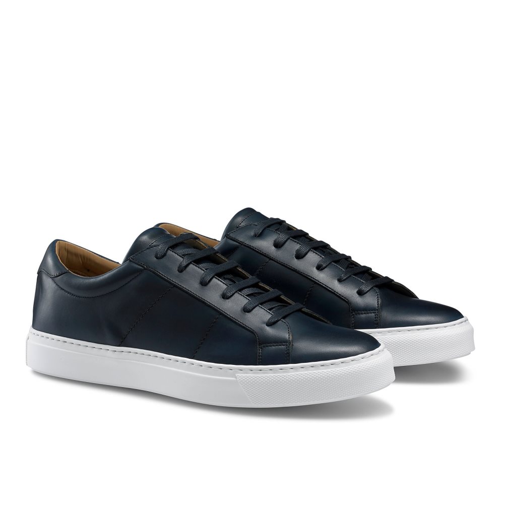 Navy Russell & Bromley Realtime Luxury Men's Trainers | PH-5-WSJH