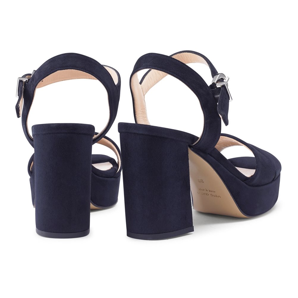 Navy Russell & Bromley Topform Platform Women's Heels Sandals | PH-9-GLMA