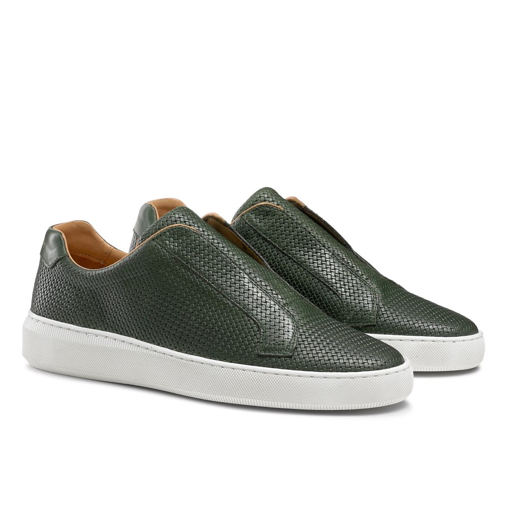 Olive Russell & Bromley Clearway M Laceless Men's Trainers | PH-4-FVRK