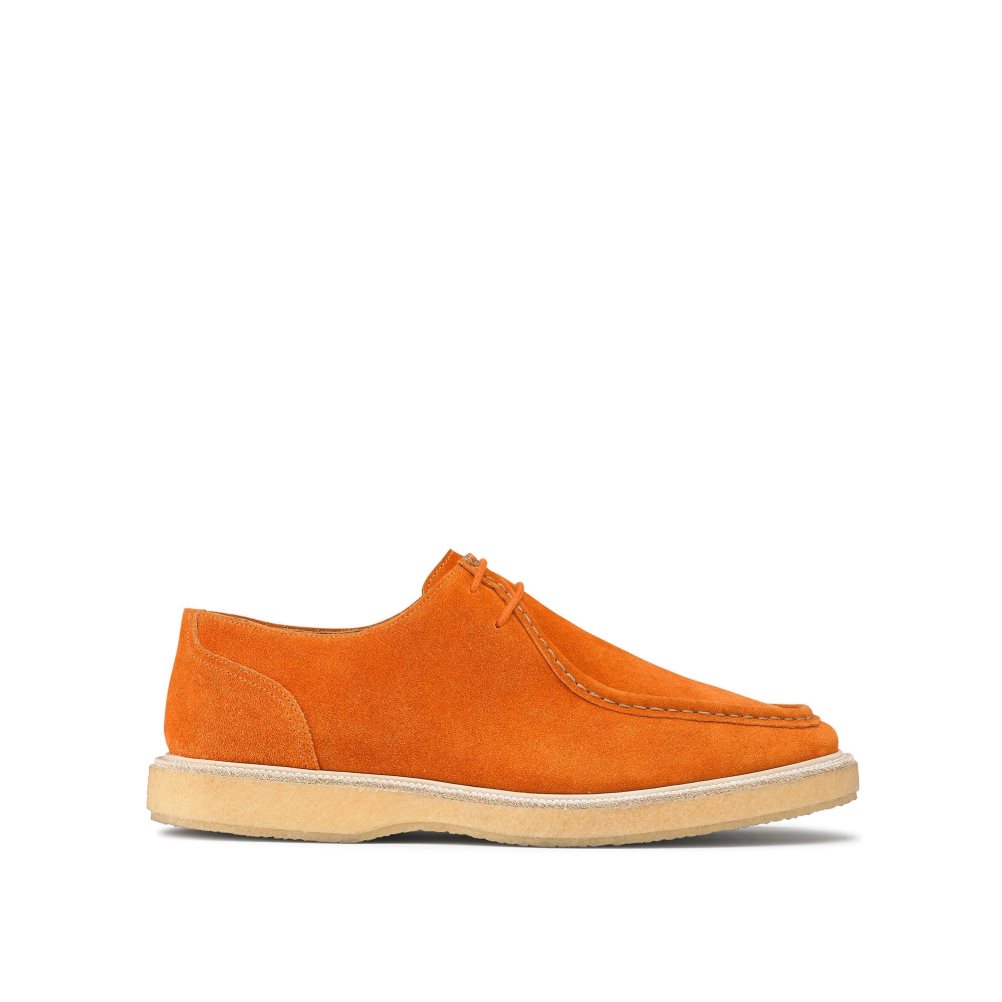 Orange Russell & Bromley Algonquin Crepe Sole Trappeur Men\'s Derby Shoes | PH-1-WGQR