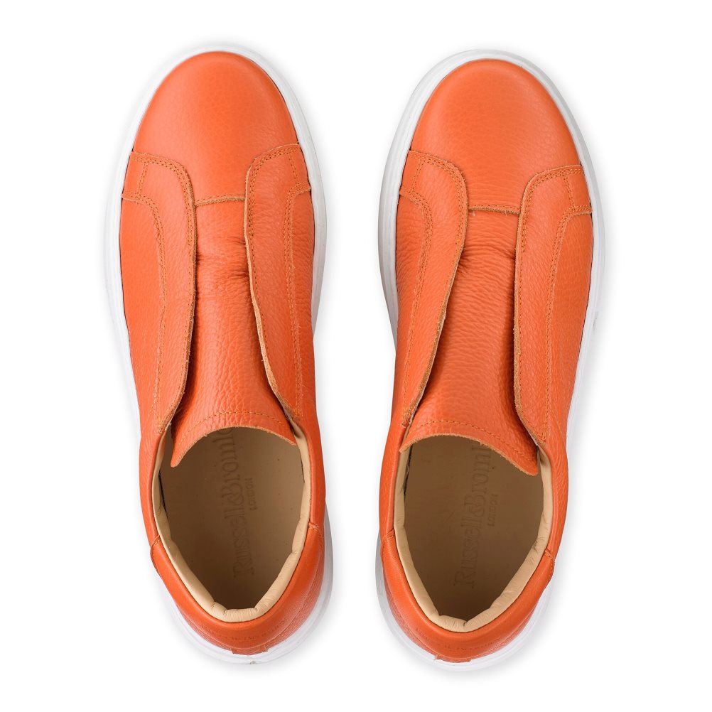 Orange Russell & Bromley Dream Laceless Women's Platform Shoes | PH-4-IFPK