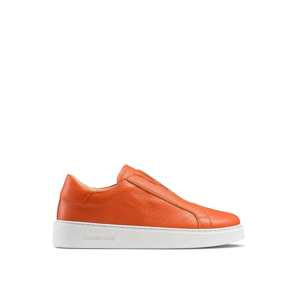 Orange Russell & Bromley Dream Laceless Women\'s Platform Shoes | PH-4-IFPK