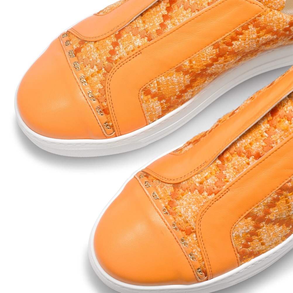 Orange Russell & Bromley Seawalk Laceless Women's Trainers | PH-0-BOFG