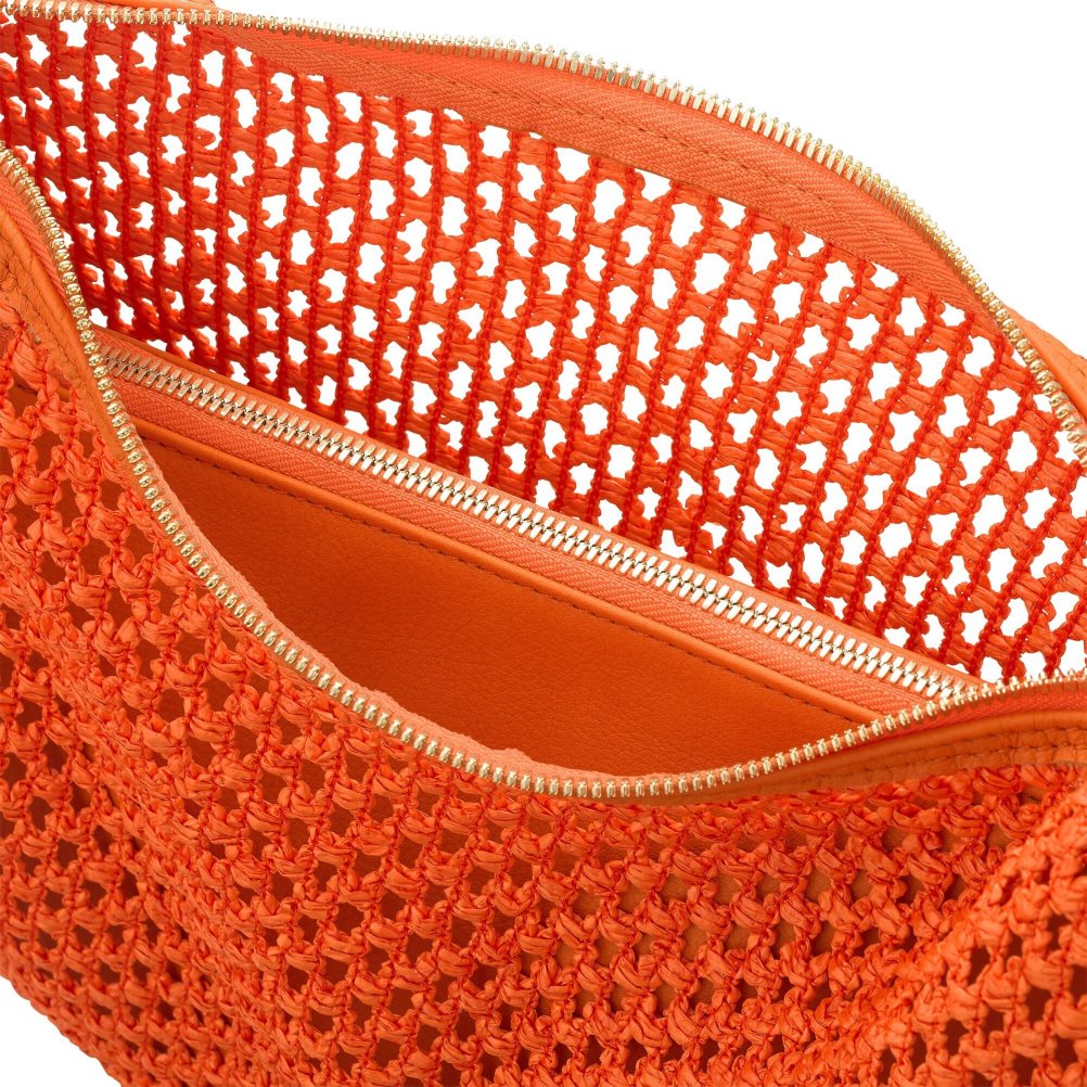 Orange Russell & Bromley Tutti Fruiti Crochet Women's Shoulder Bags | PH-9-KXBU