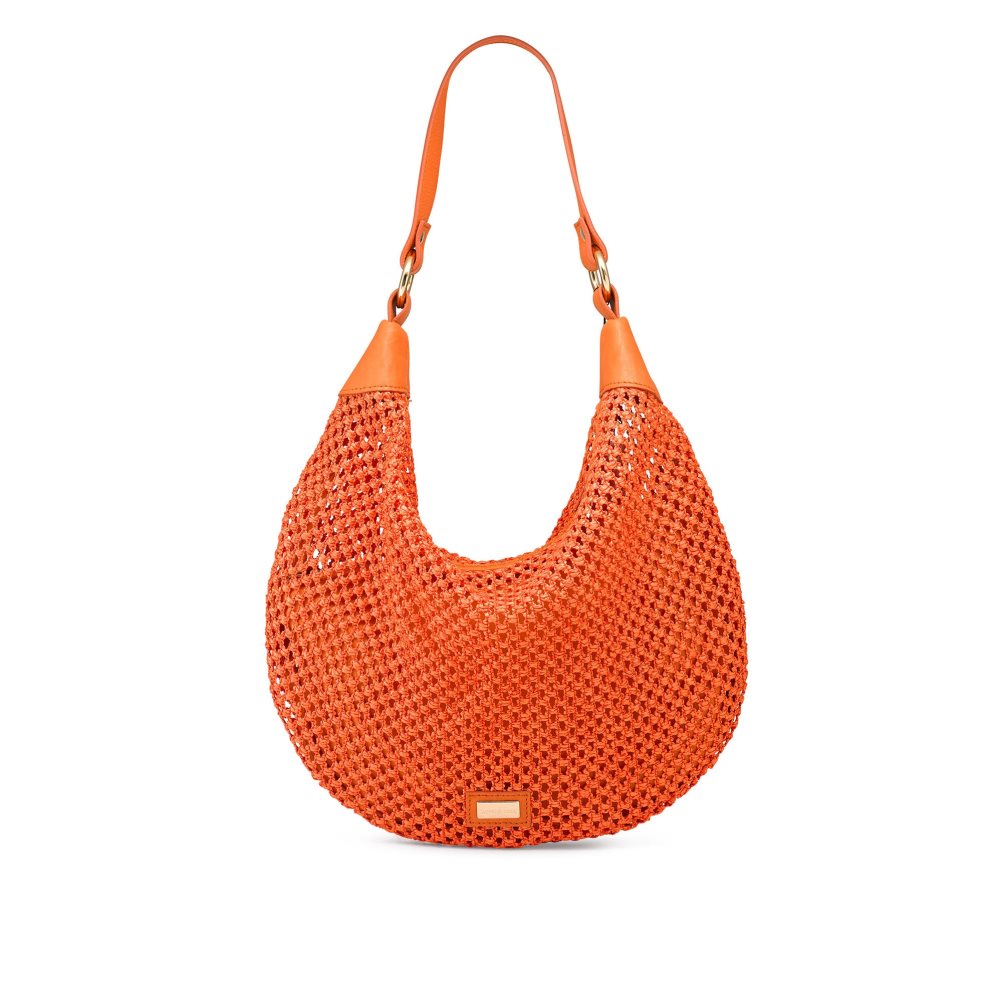 Orange Russell & Bromley Tutti Fruiti Crochet Women\'s Shoulder Bags | PH-9-KXBU