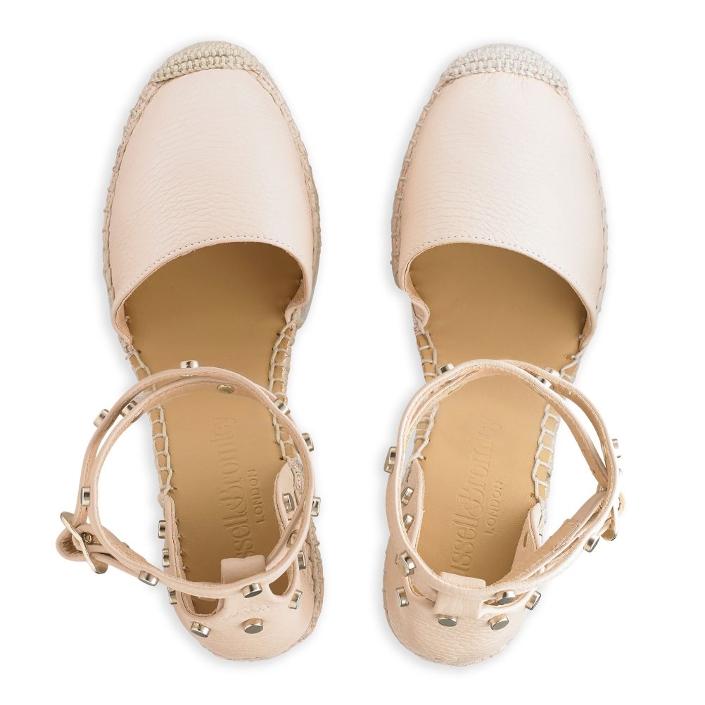 Pink Russell & Bromley Coinwraphi Espadrille Women's Wedges | PH-5-DMSP