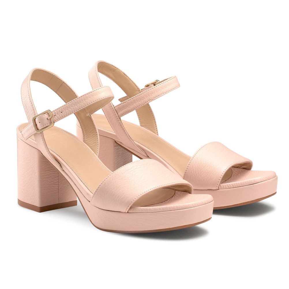 Pink Russell & Bromley Discoqueen Platform Women's Heels Sandals | PH-4-DVZK