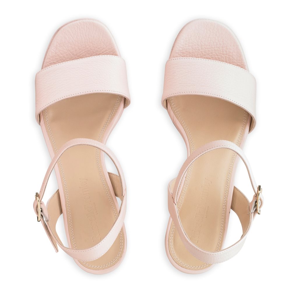 Pink Russell & Bromley Discoqueen Platform Women's Heels Sandals | PH-4-DVZK