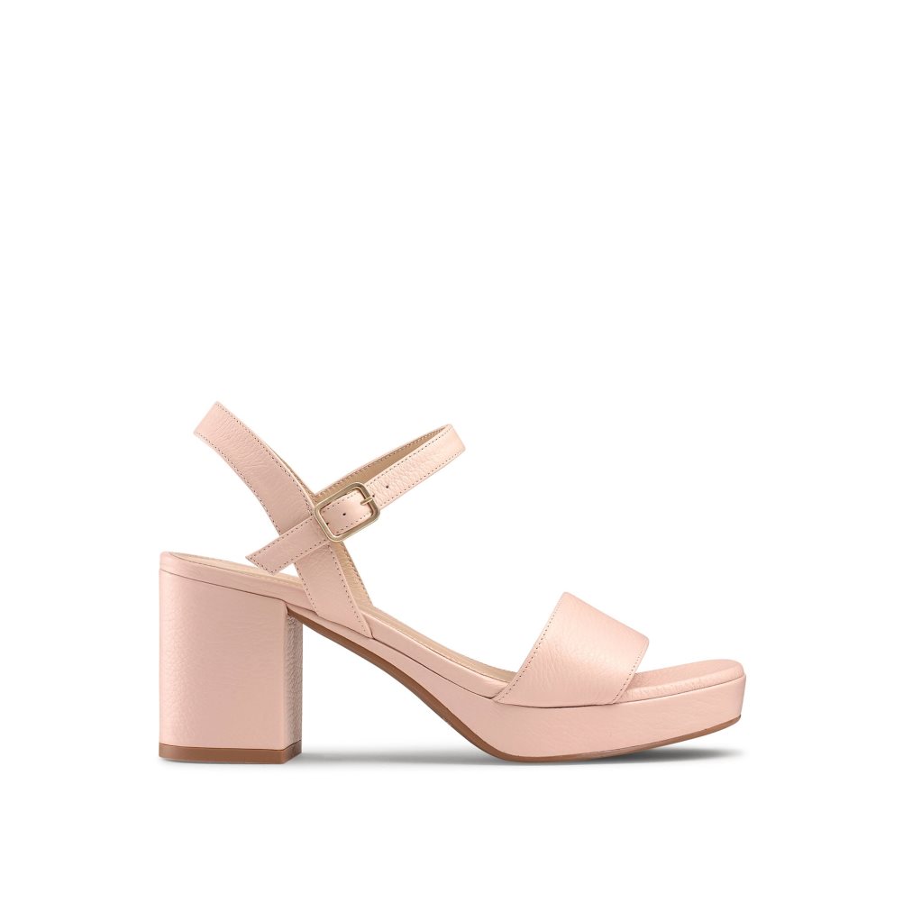 Pink Russell & Bromley Discoqueen Platform Women\'s Heels Sandals | PH-4-DVZK