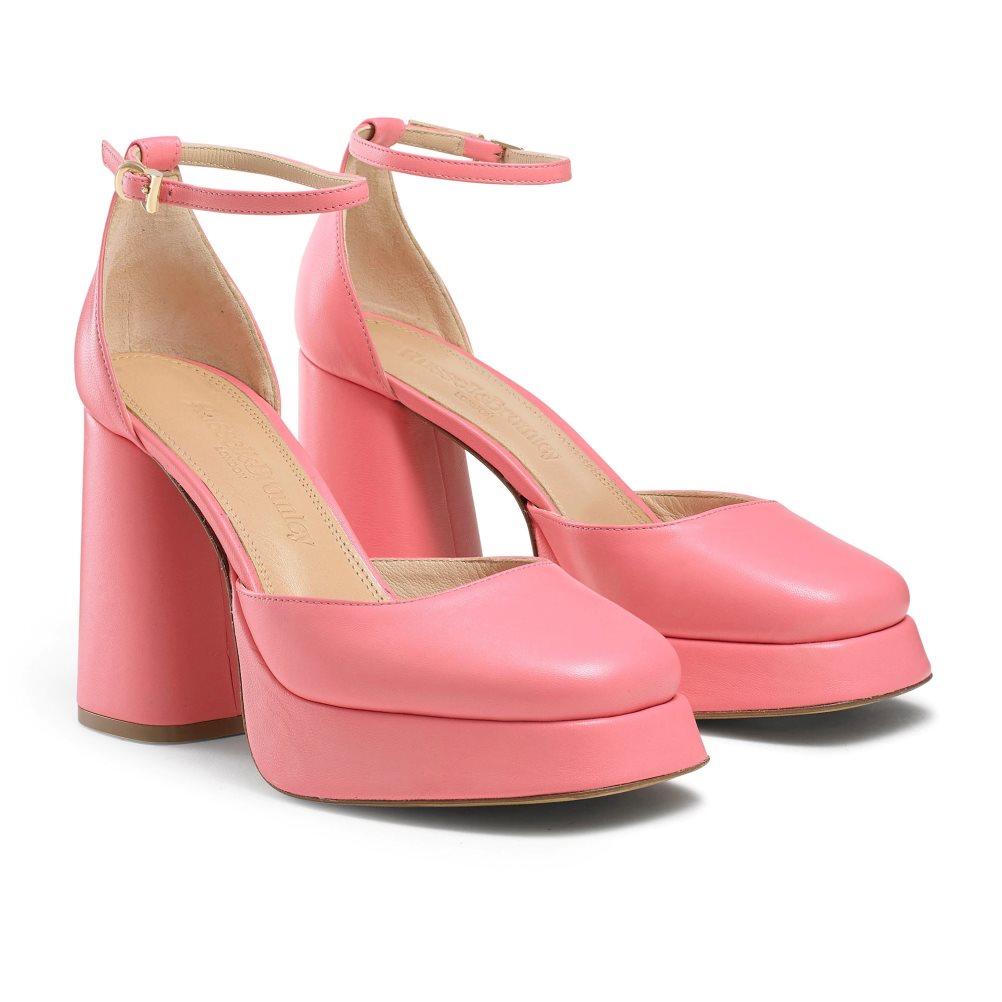 Pink Russell & Bromley Flawless Extreme Platform Women's Heels Sandals | PH-5-EFVH