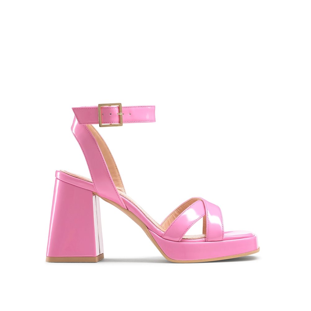 Pink Russell & Bromley Groovybaby Platform Women\'s Heels Sandals | PH-7-OJYT