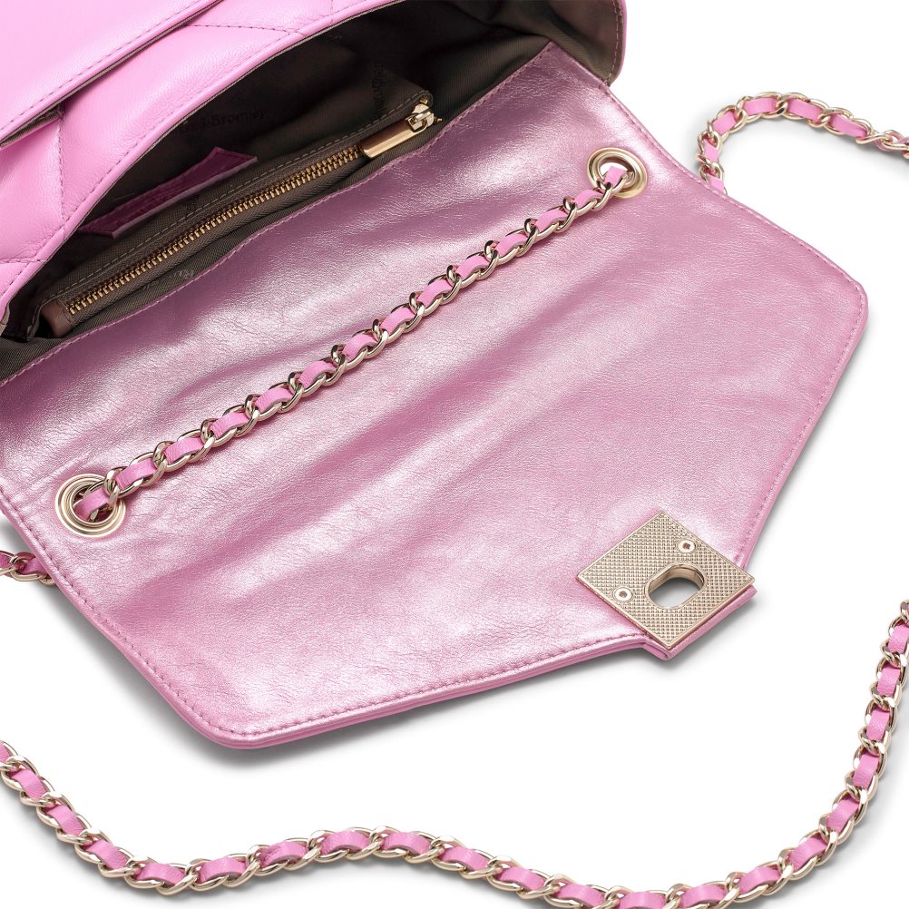 Pink Russell & Bromley Quiltpuff Soft Quilted Women's Crossbody Bags | PH-5-OQXN