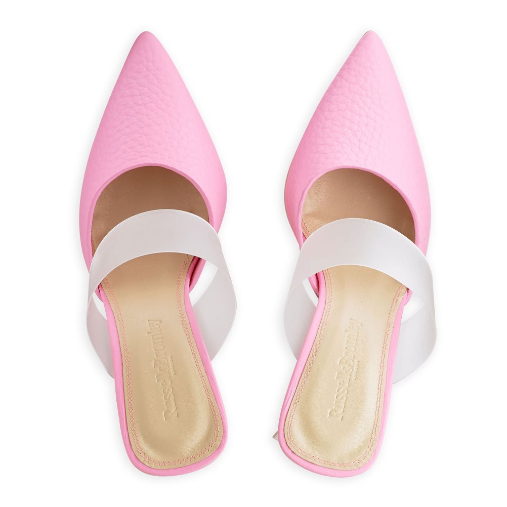 Pink Russell & Bromley Vision Frosted Women's Pumps | PH-1-GMPR