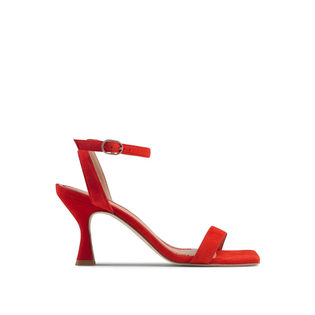 Red Russell & Bromley Negroni Two Part Women\'s Heels Sandals | PH-9-CION