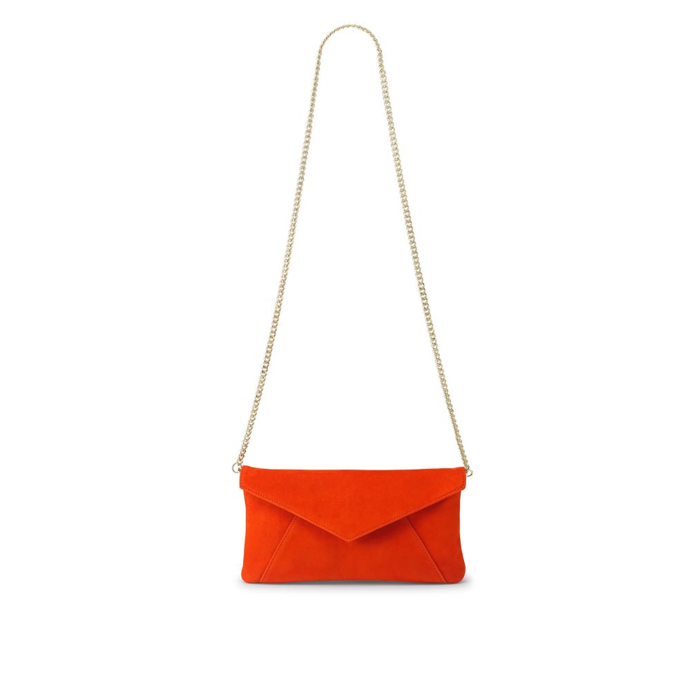 Red Russell & Bromley Topform Envelope Women's Clutch Bag | PH-5-OEYF