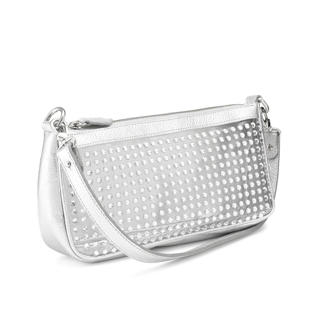 Silver Russell & Bromley Aphrodite Embellished Women's Shoulder Bags | PH-3-GOCU